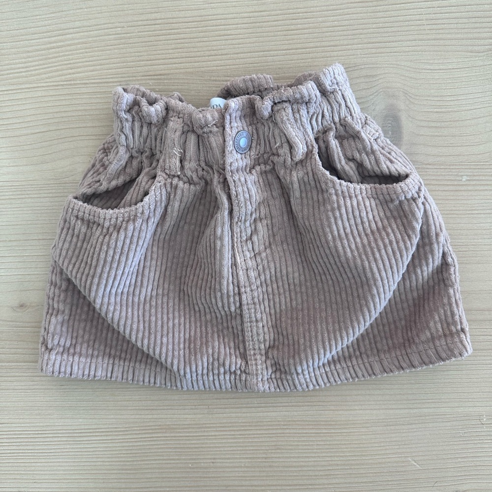 Zara Kids Corduroy Skirt - Tan